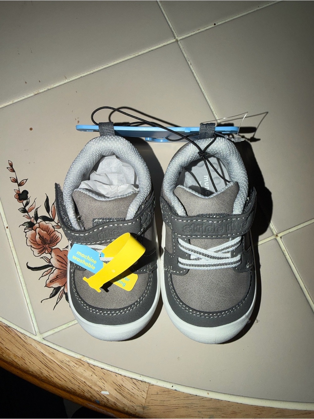 Stride Rite Gray Toddler Hook-and-Loop Sneakers